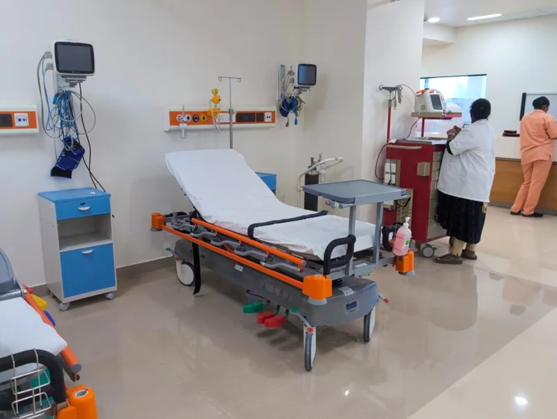 Emergency bay at Prachin Global Hospitals